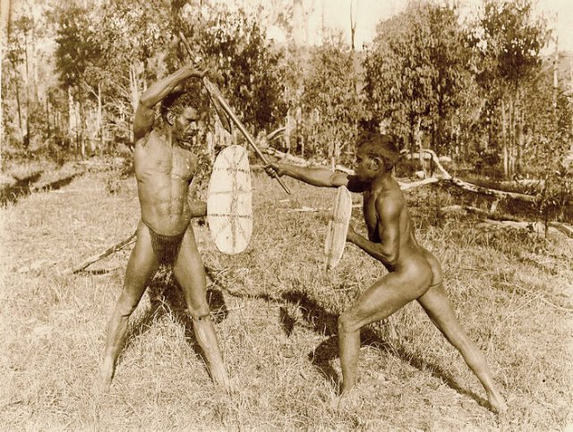 "Aborigines of the Port Stephens area" 1900. Newcastle Region Library